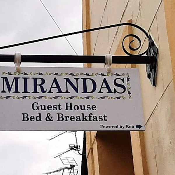 Mirandas Guest House、ベリック・アポン・トゥィードのホテル