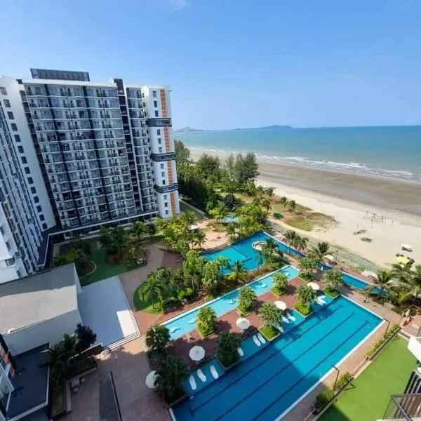 TimurBay Residence 2Bedroom with Seaview 6pax Level10 Kuantan, hotell i Kampong Tanjong