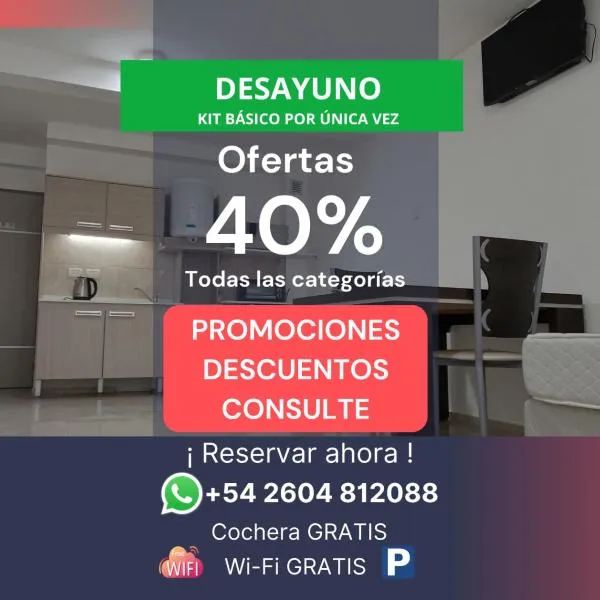 Moderno Microcentro - Apartamentos Céntricos V, hotel en San Rafael