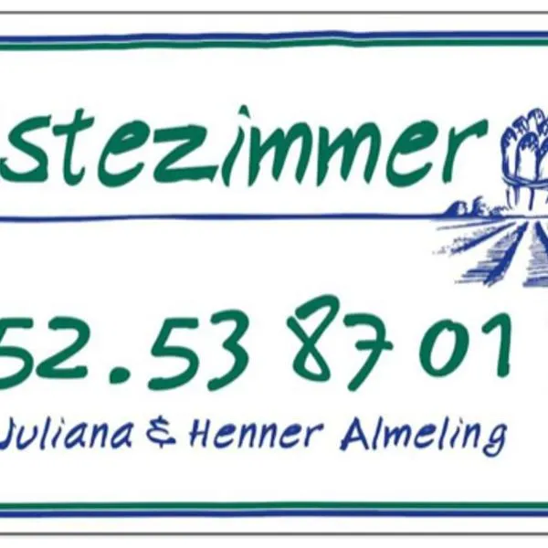 Gästezimmer Almelings Hof, hotel en Peine