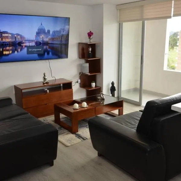 Hermoso apartamento en Paipa con vista al lago Sochagota., hotel in Paipa