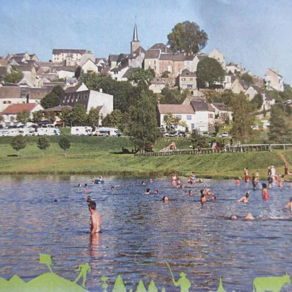 Le lac, la neige,la vue, hotel a La Tour-dʼAuvergne