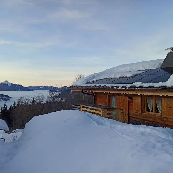 Chambre d'hôte dans chalet près des pistes et aux départs de randonnées、レ・キャローズ・ダラッシュのホテル