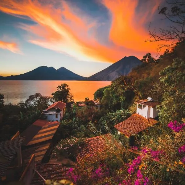 Lush Atitlán, hotell i San Marcos La Laguna