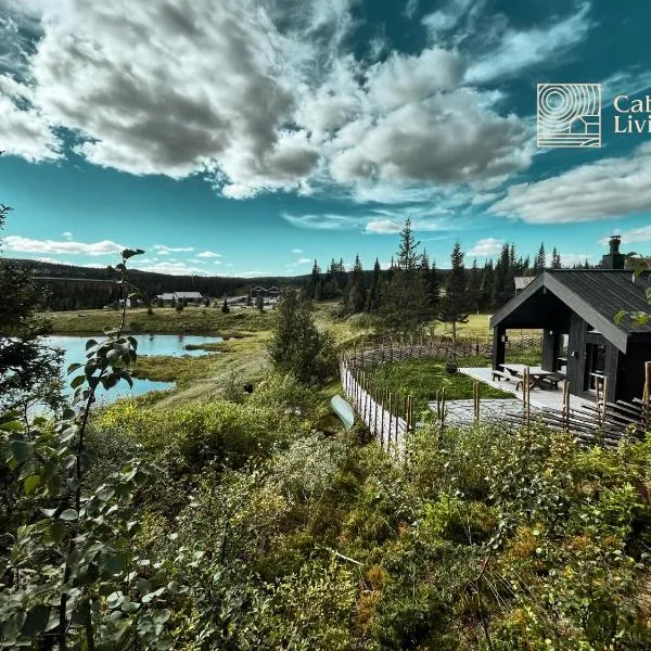 Unique cabin with fantastic lake view, sauna, ski & EV outlet, hotell i Svingvoll