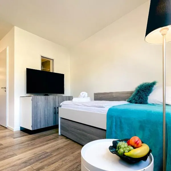 Stilvolles Apartment mit Parkplatz, barrierefrei, hotell i Reinheim