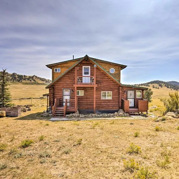 22STR-00360 Fairplay Cabin with Fire Pit, Mtn Views!、フェアプレイのホテル