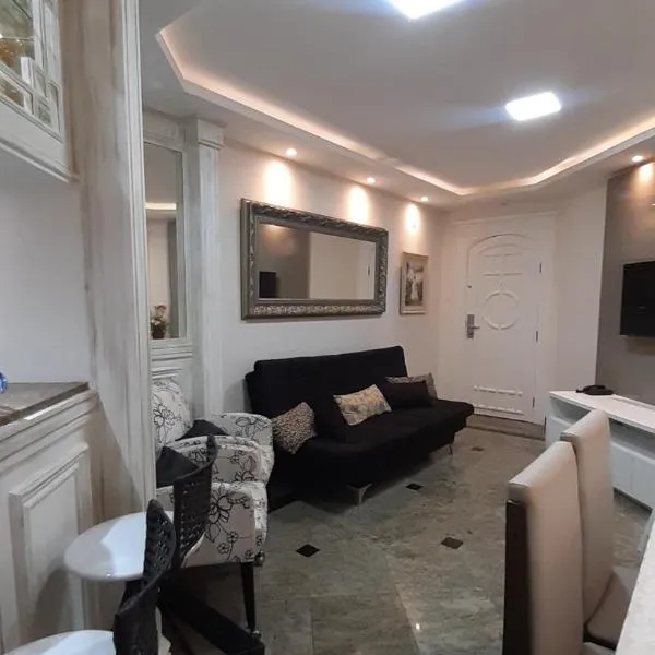 Lindo Flat no Edifício Cosmopolitan, com GARAGEM e PISCINA, hotell sihtkohas Santos