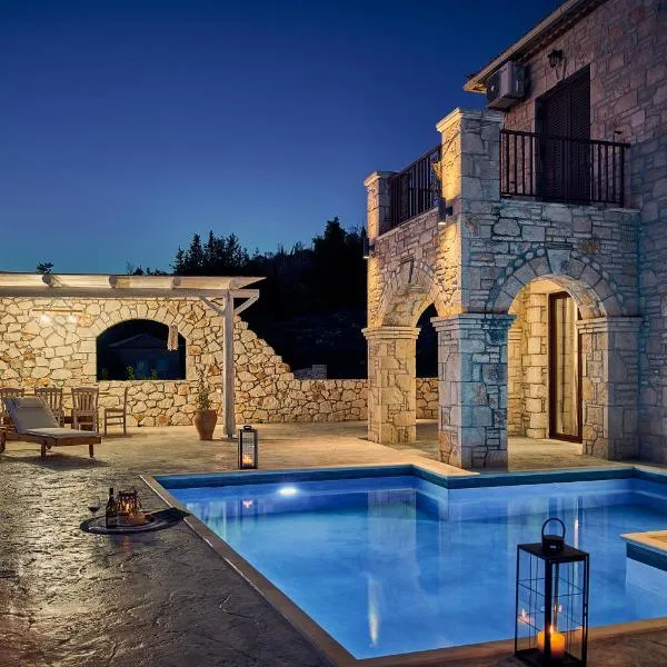 Ioanna Château - Luxury Stone Villa, hôtel à Maryiés
