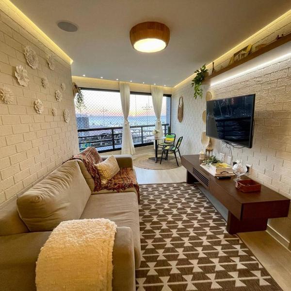 Flat Luxuoso Alto Padrao Frente Mar com 2 suites no Iate Plaza - Foto 5