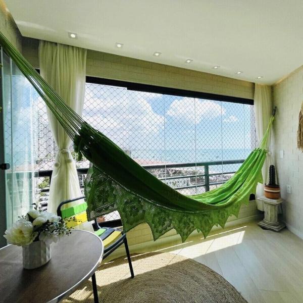 Flat Luxuoso Alto Padrao Frente Mar com 2 suites no Iate Plaza