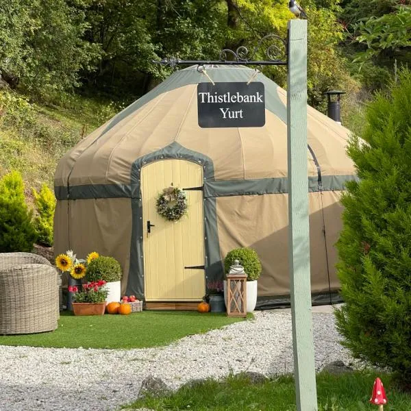 Thistlebank Yurt, hotel v destinaci Llangollen