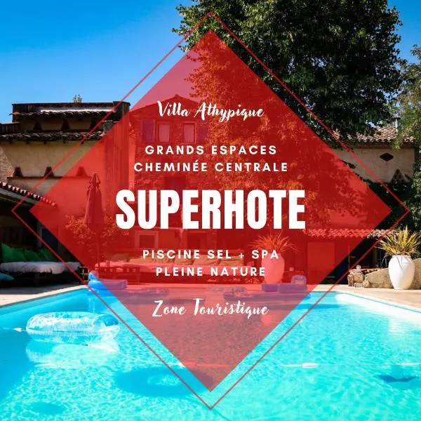 Villa MAS GUAPA dans le TARN Albigeois, hotell i Lescure-dʼAlbigeois