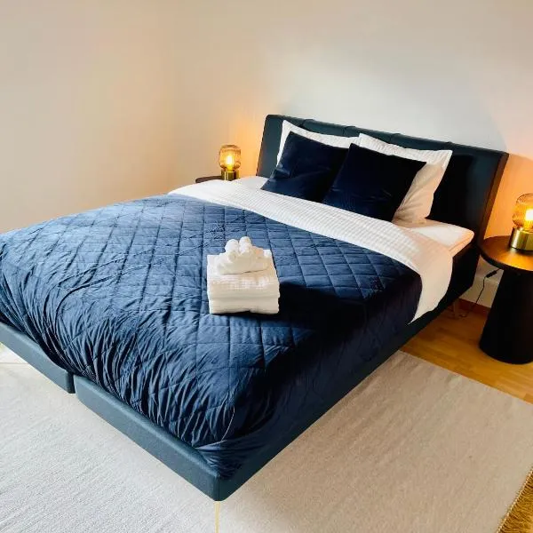 -The Urbanist- Lakeview Free Parking 2BD Fast WiFi, hotel a Oberhofen am Thunersee