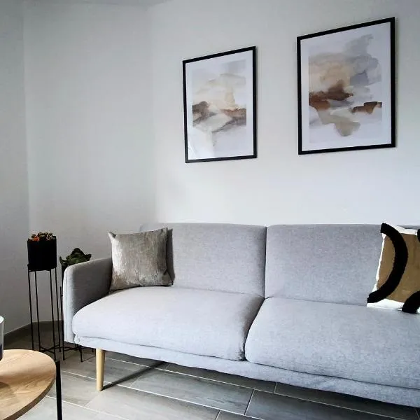 글라트베크에 위치한 호텔 MILPAU Gladbeck 1 - Modernes und zentrales Premium-Apartment mit Privatparkplatz, Queensize-Bett, Netflix, Nespresso und Smart-TV