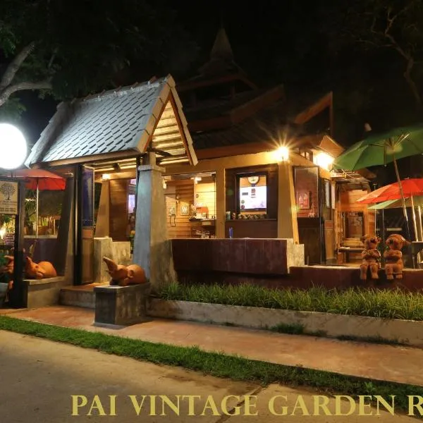Pai Vintage Garden Resort, hotel i Pai