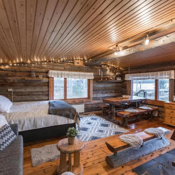 Lapland Northern Lights Cabin - Wooden Sauna, hotel di Oikarainen