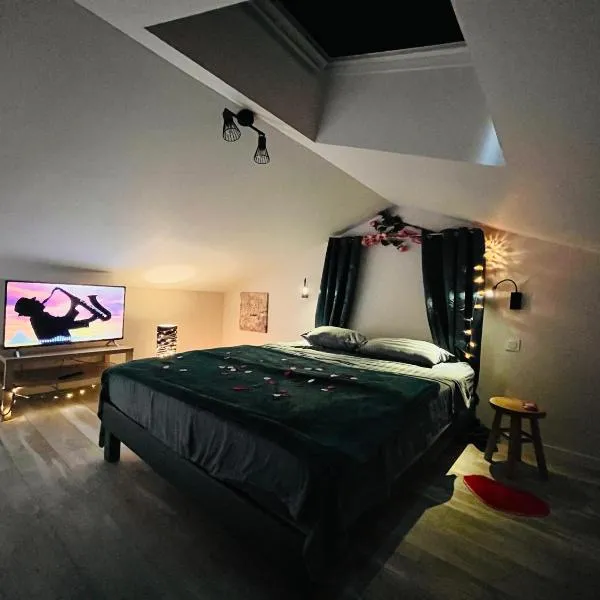Appartement Jacuzzi Love Room Jacuzzi、ピュジェ・シュル・アルジャンのホテル