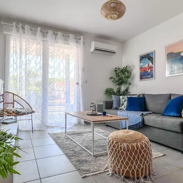 Superbe appartement neuf entre mer et pins Wifi – hotel w Argelès-sur-Mer
