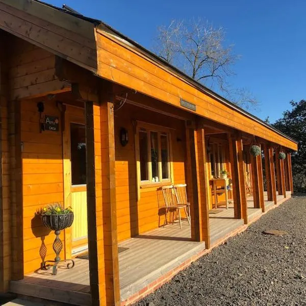 APPLE Cabin - Little Log Cabin in Wales, отель в городе Ньютаун