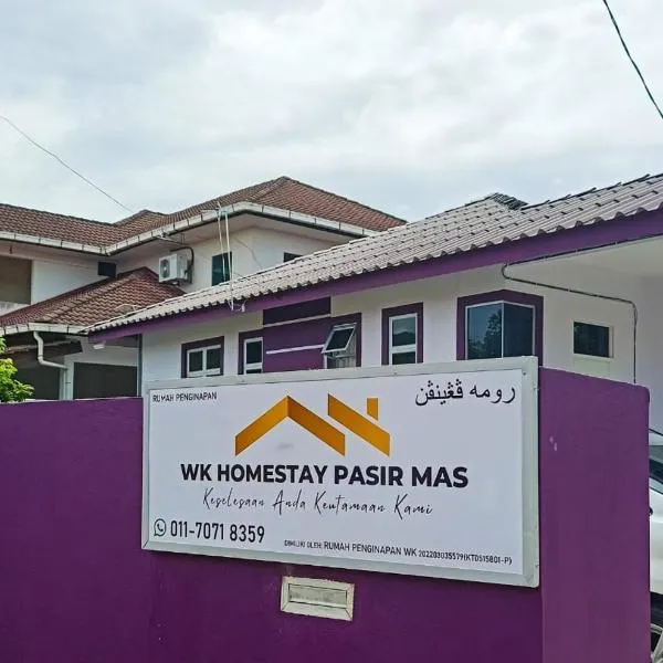 WK HOMESTAY PASIR MAS, hotel en Pasir Mas