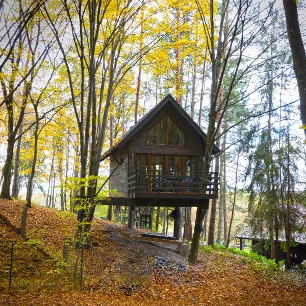 Na Skraju Lasu Domek na Drzewie & Glamping, hotel in Kazimierz Dolny