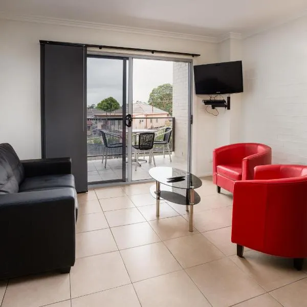 Budget Bluegum Apartments Jesmond, hotel en Jesmond