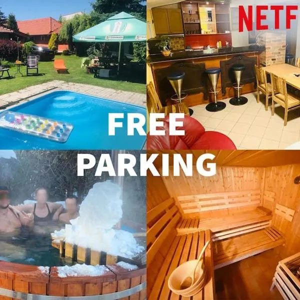 Party/Wellness House Pool/Hot tub/Sauna, hotel v destinaci Pelhřimov