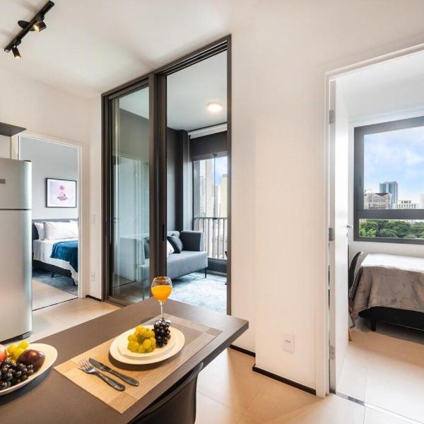 BHaus Allianz Park VN Turiassu- Grand Apartment com 2 Suites - 7o andar - Piscina no Rooftop - Academia - Lavanderia - Perdizes - Estacionamento rotativo sujeito a disponibilidade - Acomoda 3 pessoas - T72