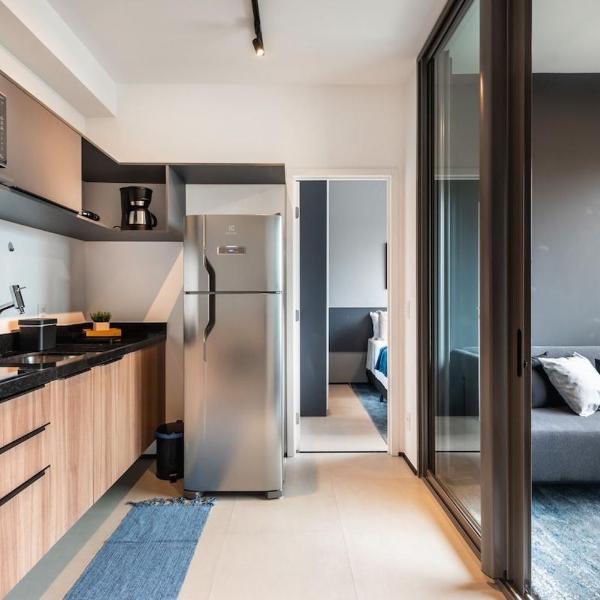 BHaus Allianz Park VN Turiassu- Grand Apartment com 2 Suites - 7o andar - Piscina no Rooftop - Academia - Lavanderia - Perdizes - Estacionamento rotativo sujeito a disponibilidade - Acomoda 3 pessoas - T72 - Foto 5