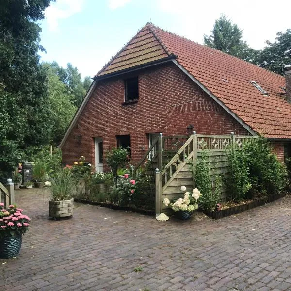 Ferienwohnung Gulfhaus, mit Sauna und großem Garten, hotel in Loher Ostmark