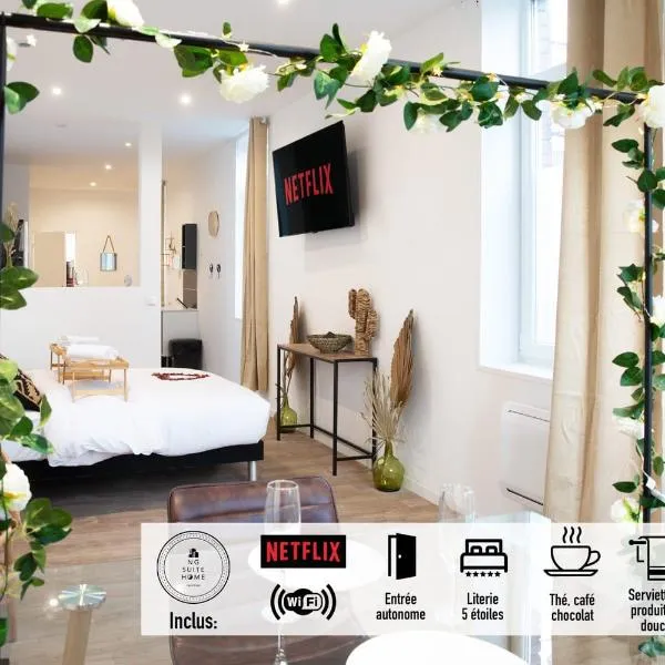 NG SuiteHome - Lille I Tourcoing Winoc - Balnéo - Netflix - Wifi, готель у місті Туркуен