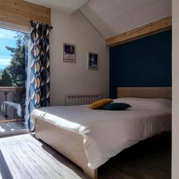 Mont Bivouac, chambre,entrée et Sdb privée,balcon vue MtBlanc, hotel v destinaci Passy