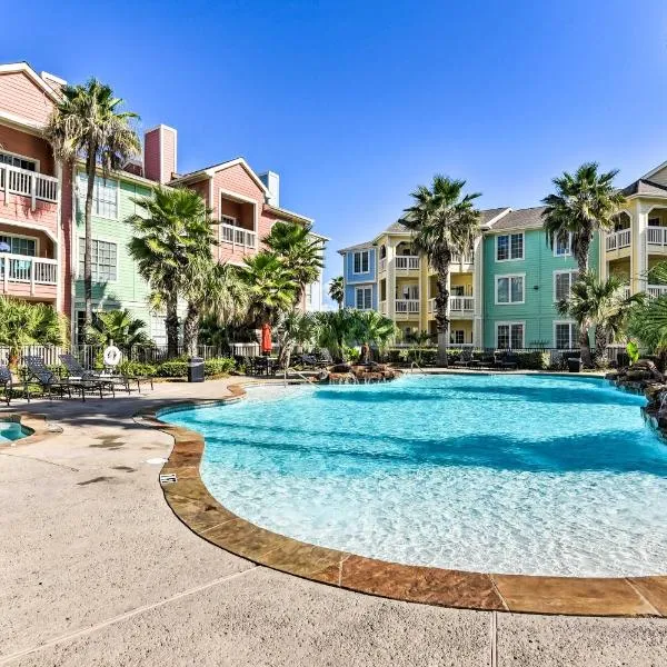 Pool Access and Balcony Beachfront Galveston Condo!, hotel in Galveston