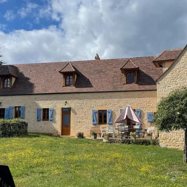 Charming 19th Century Farmhouse with Pool, hotel in Vitrac
