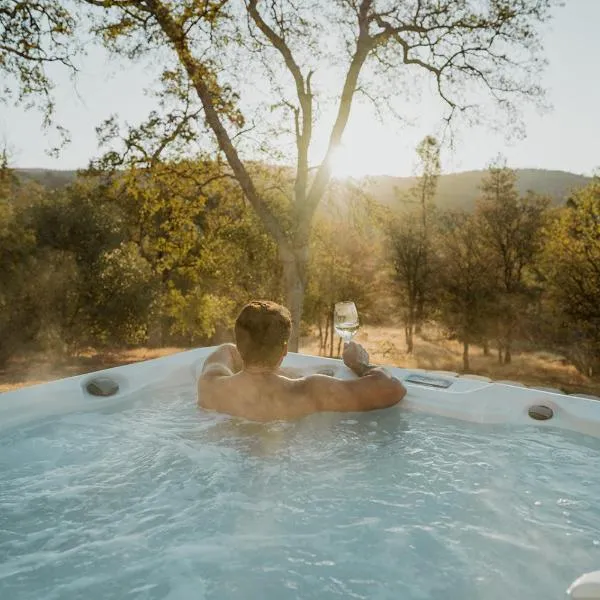 Glamour Mountain Getaway by Casa Oso with views and spa, hotel v destinaci Oakhurst