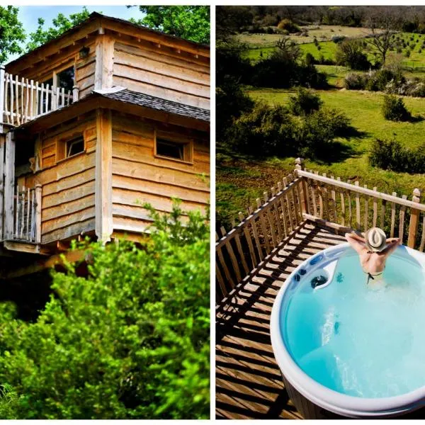 Cabane Spa La Truffière - Cantecor, hotell i Alvignac