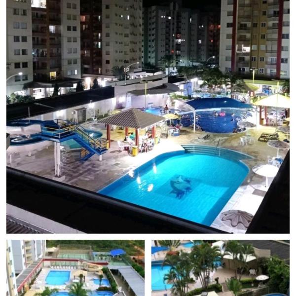 7 piscinas, sauna, 2 AR Split, ventilador na sala, Filtro de agua gelada, Airfryer, 2 Secadores de cabelo, Internet de qualidade, TV Smart 43", e 32" Garagem coberta, Box queen e sofá novos