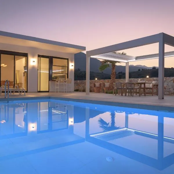 pelagias villa lefka with heated pool, viešbutis mieste Mathés