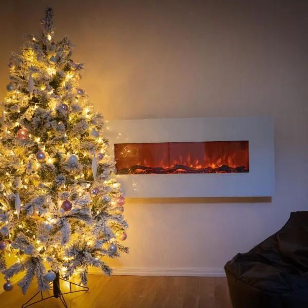 Design apartment with lake view, sauna, fireplace