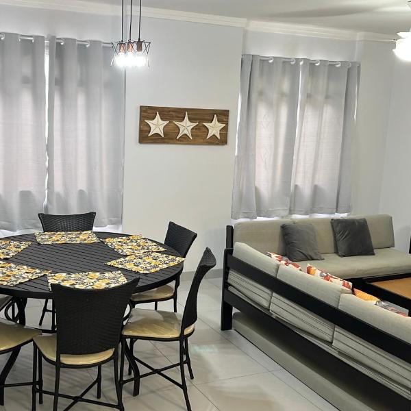 Apartamentos Amplo a 200m da Praia da Enseada Rio N egro Guaruja 8 pessoas