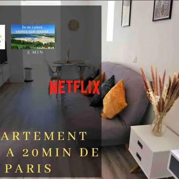 Appartement duplex proche Disney et PARIS, hotel en Vaires-sur-Marne