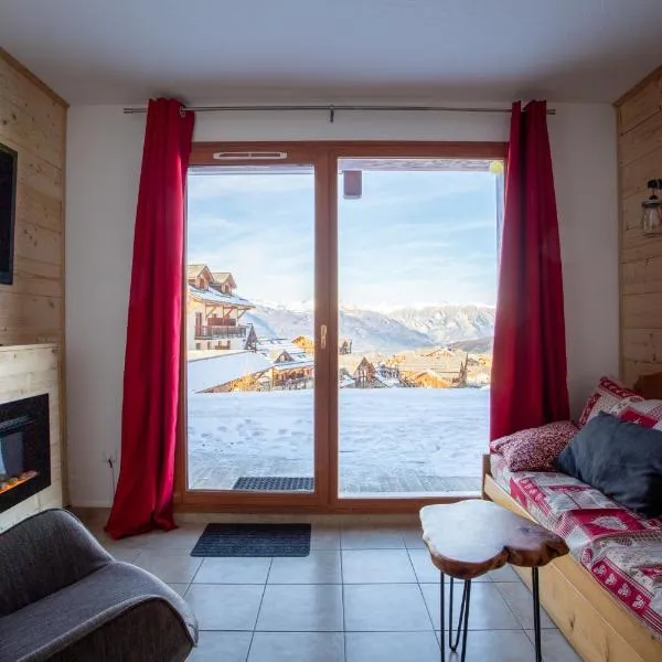Cosy Cottage 1800 - pied des pistes - Piscine, Sauna, parking privée, hotel i Les Orres