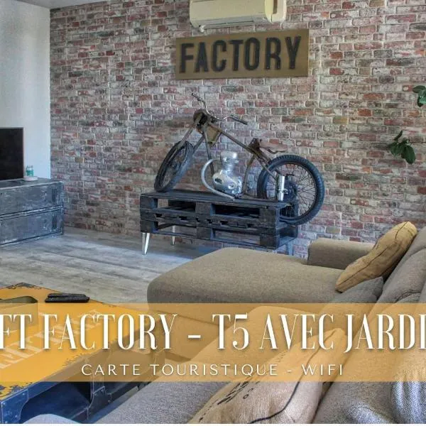 The Loft Factory 4 Chambres Vue Garonne + Jardin, hotel in Lormont