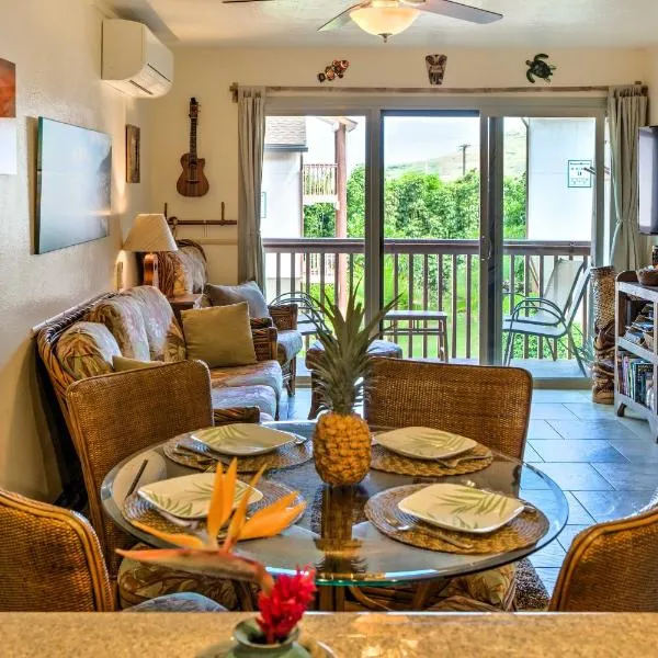 Pristine Lihue Condo with Balcony Walk to Beach!, hotel v destinaci Lihue