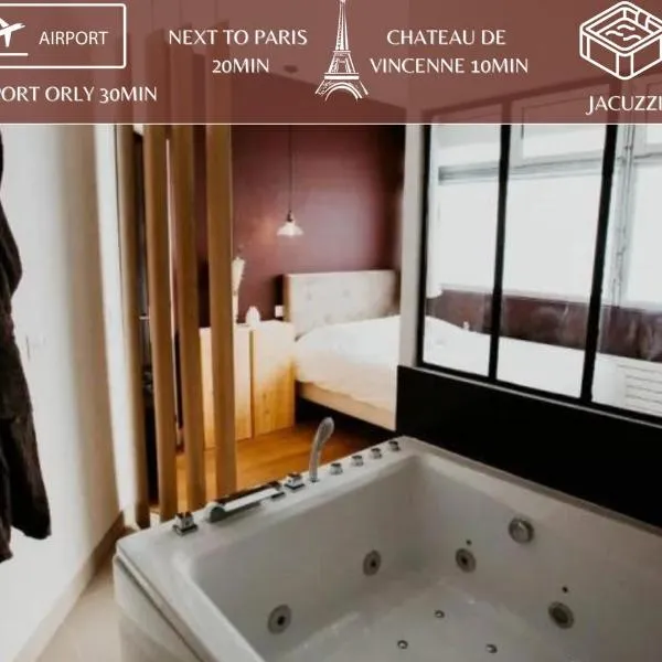 Sweet Love Room - Jacuzzi Privatif, hotel in Montreuil