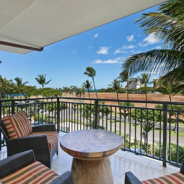 Ko Olina Beach Villas O410 - 2BR Luxury Condo with Partial Ocean View、カポレイのホテル