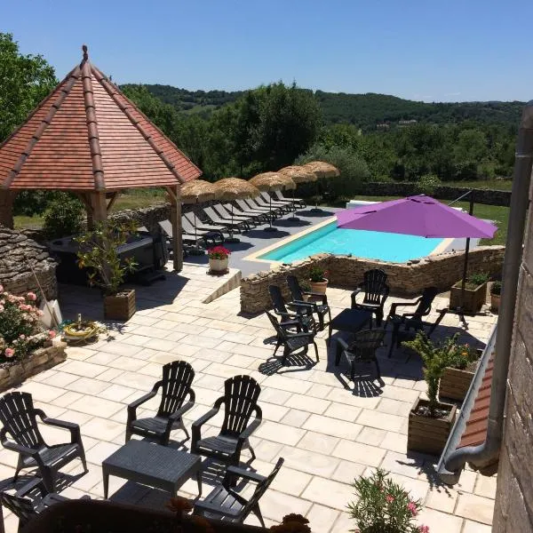 EI Domaine du Bouygues chambres d'hôtes, hótel í Cajarc