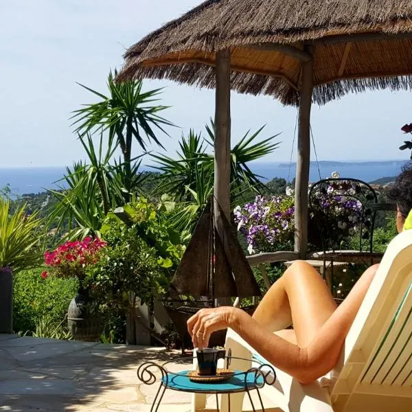NOUVEAU ! Chambre d'Hôte Insolite PRIVEE " CŒURS DE PIRATES à BALI EN PROVENCE" SPA SAUNA MASSAGES dans cadre EXOTIQUE d'Aménagements EXTÉRIEURS D'EXCEPTION ÉTÉ comme HIVER BIENVENUE !!!, hotel v destinaci Cavalaire-sur-Mer