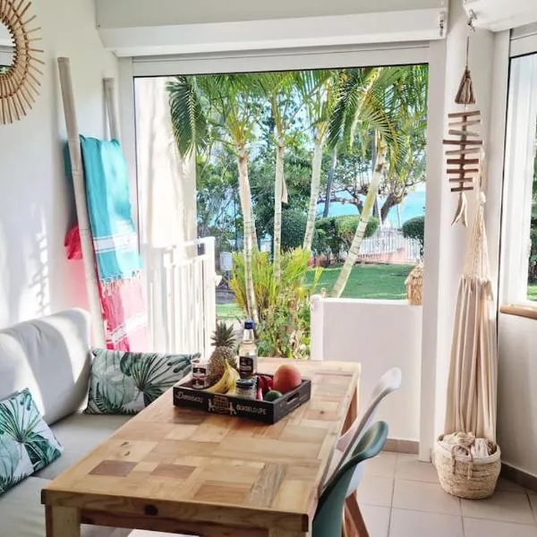 "Aimé Gwada", appartement à 40m de la plage, Rez-de-jardin tropical, hotel di Le Gosier
